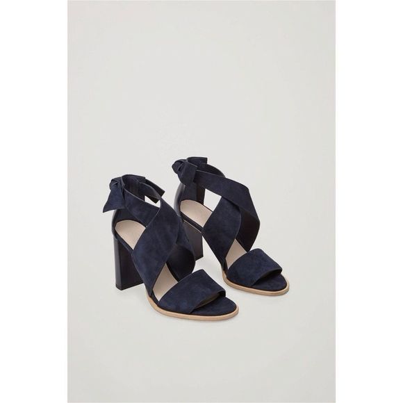 COS Navy Blue Sandals - Picture 1 of 13